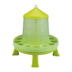 Mangeoire Trémie Sur Pieds Pour Volailles 4kg - Vert - Gaun